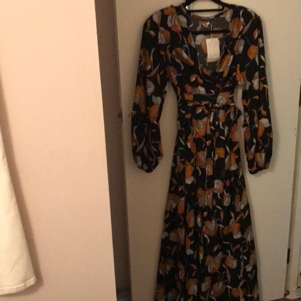 NWT maxi wrap dress